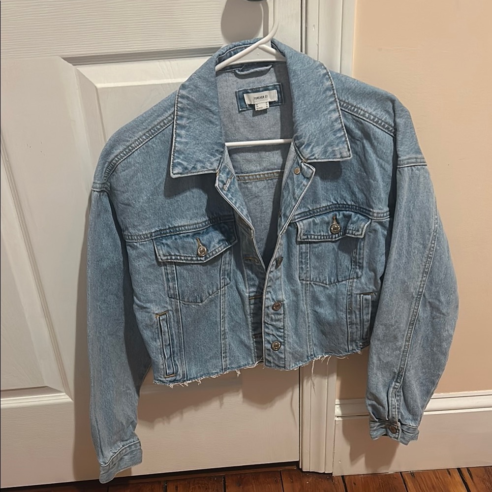 Denim Cropped Jacket